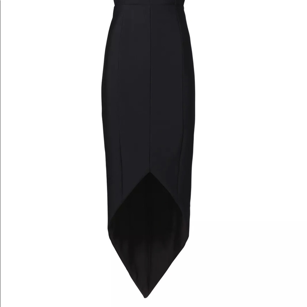 Misha Collection Black Size 4 Asymmetrical  Dress